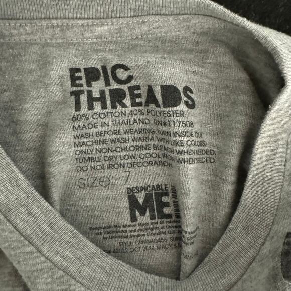 Boys Long Sleeve Athletic and Casual Tee Bundle, Thermal/Minions/Athletic - Picture 7 of 9